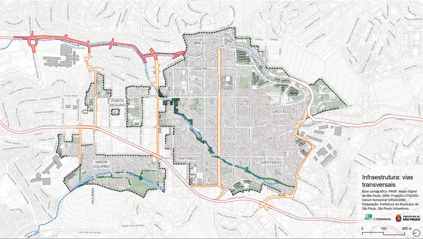 The Nova Paraisópolis intervention area covers approximately 10 km². Figure: Prefeitura de São Paulo